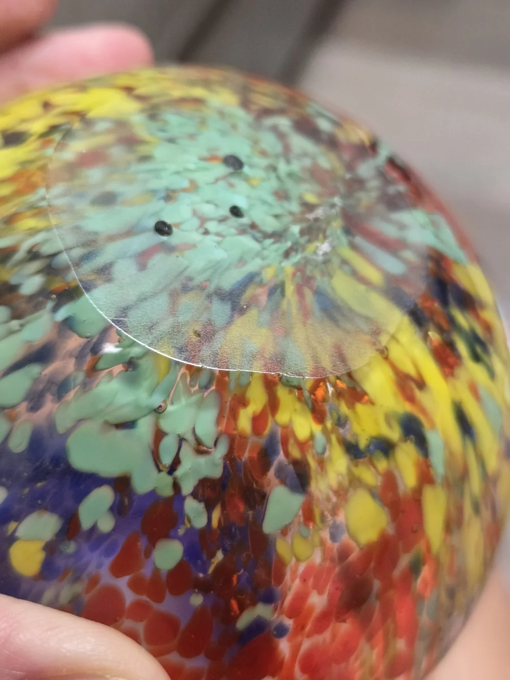 Vintage Murano Style Art Glass Blown Tropical Fish Aquarium Vase ~ B1N